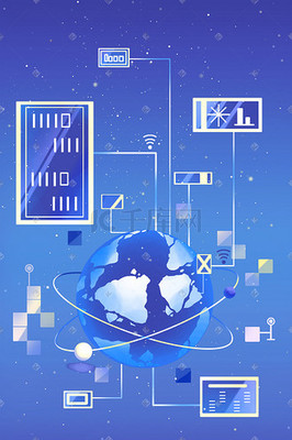未来科技之翼 宇航员与星球行走的网络宇宙